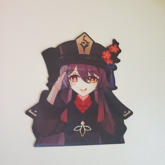 Genshin Impact Hu Tao 3D View Perspective Changing Sticker - Picture 1 of 9